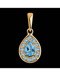 Подвеска из золота с топазами Sokolov