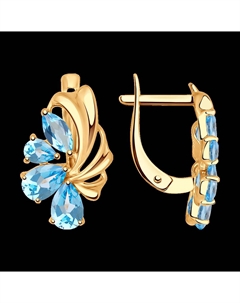 Серьги из золота с голубыми топазами Sokolov