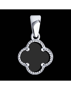 Подвеска из серебра с минеральным стеклом Sokolov