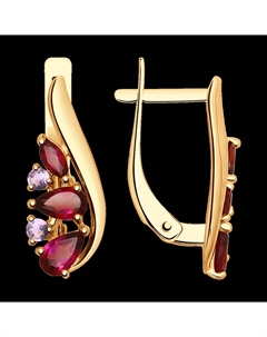 Серьги из золота с полудрагоценными вставками Sokolov