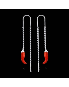 Серьги из серебра с эмалью Sokolov