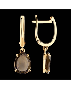 Серьги из золота с раухтопазами Sokolov