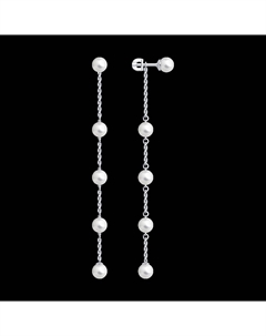 Серьги из серебра с жемчугом Sokolov