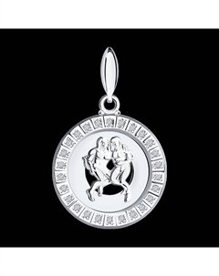 Подвеска знак зодиака из серебра с фианитами Sokolov