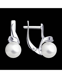 Серьги из серебра с жемчугом Sokolov