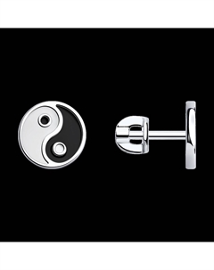 Серьги из серебра с эмалью Sokolov