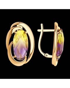 Серьги из золота с ситаллами Sokolov