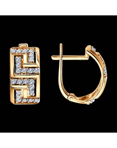 Серьги из золота с фианитами Sokolov