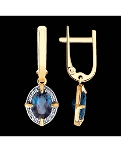 Серьги из золота с бриллиантами и александритами Sokolov