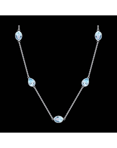 Колье из белого золота с топазами Sokolov