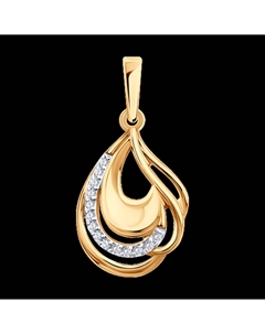 Подвеска из золота с фианитами Sokolov