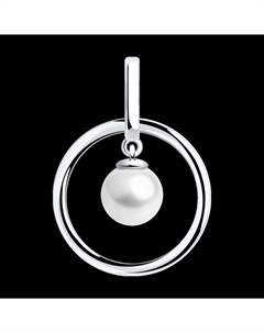 Подвеска из серебра с жемчугом Sokolov