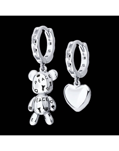 Серьги из серебра с эмалью Sokolov