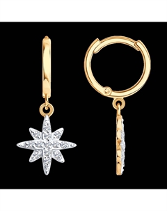 Серьги из золота с фианитами Sokolov