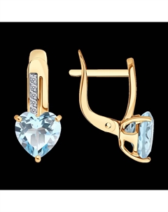 Серьги из золота с бриллиантами и топазами Sokolov