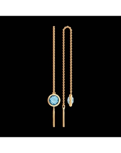 Серьги из золота с топазами Sokolov