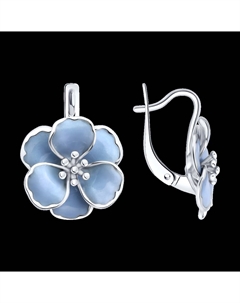 Серьги из серебра с эмалью Sokolov