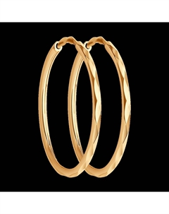 Серьги конго из золота с алмазной гранью Sokolov