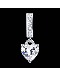 Подвеска из белого золота с фианитами Sokolov