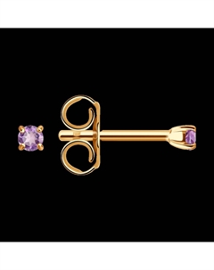 Серьги из золота с аметистами Sokolov