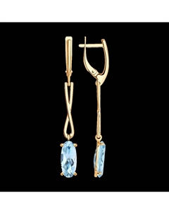 Серьги из золота с топазами Sokolov