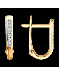 Серьги из золота с фианитами Sokolov