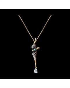 Колье из золота с топазами и фианитами Sokolov