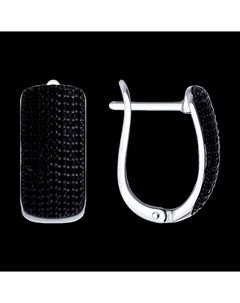 Серьги из серебра с фианитами Sokolov