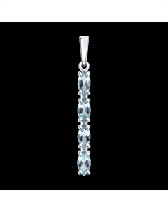 Подвеска из серебра с топазами Sokolov