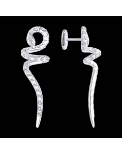 Серьги из белого золота с бриллиантами Sokolov