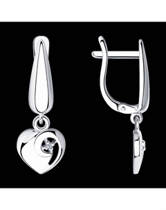 Серьги из серебра с бриллиантами Sokolov