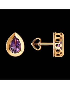 Серьги из золота с аметистами Sokolov