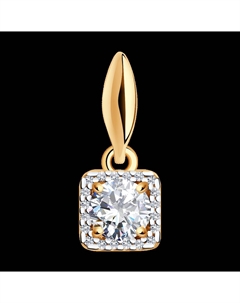 Подвеска из золота с фианитами Sokolov