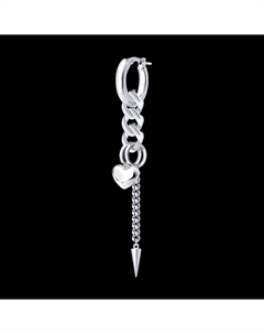 Серьга из серебра Sokolov