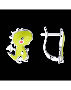 Серьги из серебра с эмалью Sokolov