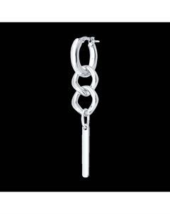 Серьга из серебра Sokolov