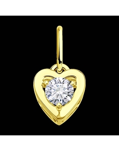 Подвеска из желтого золота с фианитом Sokolov