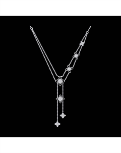 Колье из серебра с фианитами и эмалью Sokolov