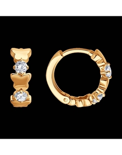 Серьги из золота с фианитами Sokolov
