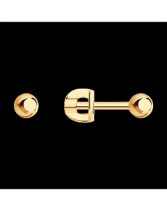 Серьги из золочёного серебра Sokolov