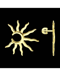 Серьги из золоченого серебра Sokolov