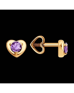 Серьги из золота с аметистами Sokolov