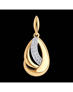 Подвеска из золота с фианитами Sokolov