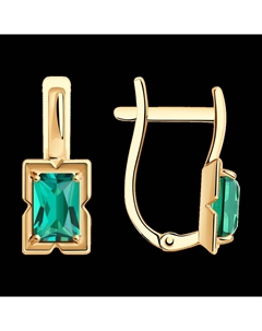 Серьги из золота с изумрудами Sokolov