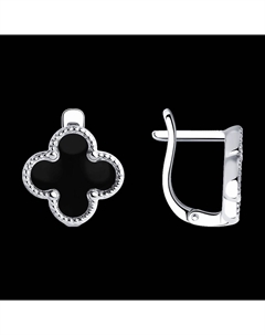 Серьги из серебра с эмалью Sokolov