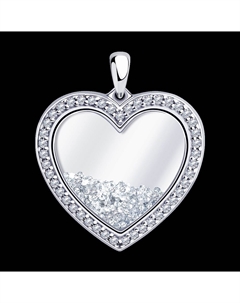 Подвеска из серебра с Лейкосапфирами и фианитами Sokolov