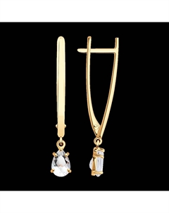 Серьги из золота с горным хрусталем Sokolov