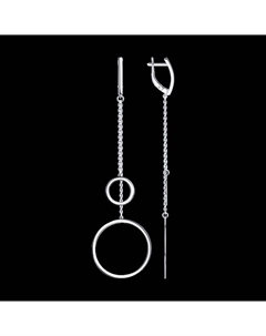 Серьги из серебра Sokolov