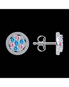 Серьги из серебра с фианитами Sokolov