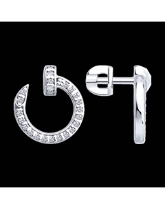 Серьги из серебра с фианитами Sokolov